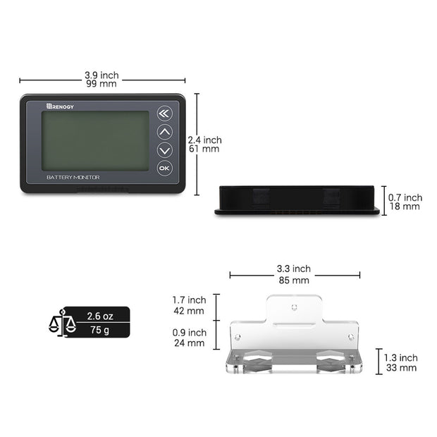 Renogy 500A Battery Monitor with Shunt