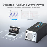 Renogy CORE 12V 3000W Pure Sine Wave Inverter Charger