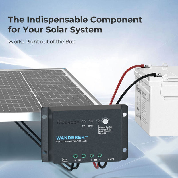 Renogy CORE Wanderer 30A 12V/24V PWM Solar Charge Controller