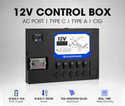 Atem Power 12V Control Box W/ 1500W/3000W Inverter Smart Control Hub Built-in 40A DCDC Charger