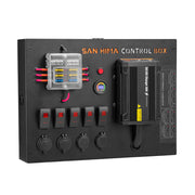 San Hima 12V Control Box 25A DCDC Charger with Fuse 4 USB port