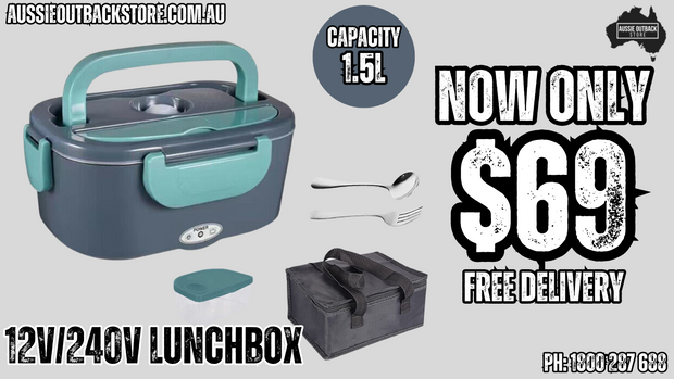 Electric Lunch Box Food Warmer Portable Leakproof 12v/240v