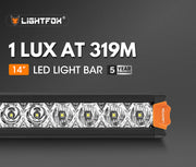 Lightfox Vega Series 14inch LED Light Bar 1 Lux @ 319M IP68 7,548 Lumens