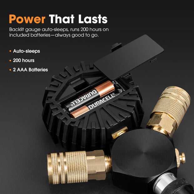 San Hima 2-Way Digital Tyre Inflator 250 PSI Car Air Compressor Tire Gauge Hose