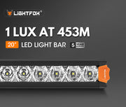 Lightfox Vega Series 20inch LED Light Bar 1 Lux @ 453M IP68 12,580 Lumens