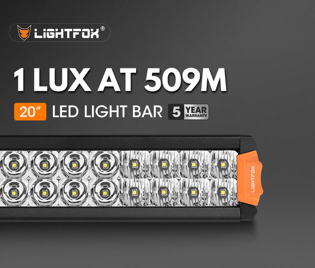 Lightfox Rigel Series 20inch LED Light Bar 1 Lux @ 509M IP68 15,096 Lumens