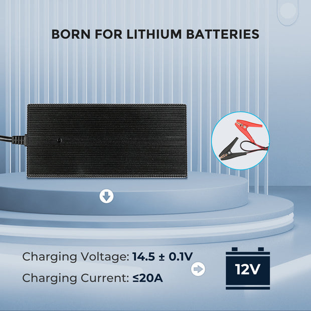 Renogy CORE 12V 20A AC to DC Lithium Battery Charger