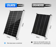 130W x 2  Solar Panel Kit Mono Fixed 12V