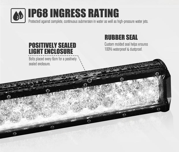 Lightfox 26inch Led Light Bar 1 Lux @ 600M IP68 10,900 Lumens