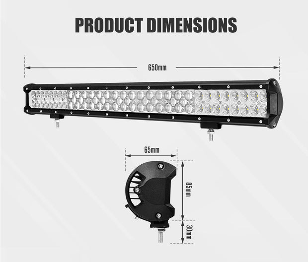 Lightfox 26inch Led Light Bar 1 Lux @ 600M IP68 10,900 Lumens