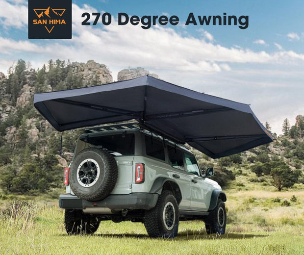 San Hima 270 Degree Free-Standing Awning-Driver Side 600D Oxford UPF50+