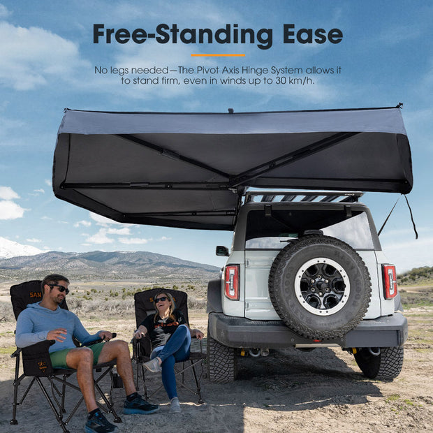 San Hima 270 Degree Free-Standing Awning-Passenger Side 600D Oxford UPF50+