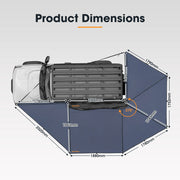 San Hima 270 Degree Free-Standing Awning-Passenger Side 600D Oxford UPF50+