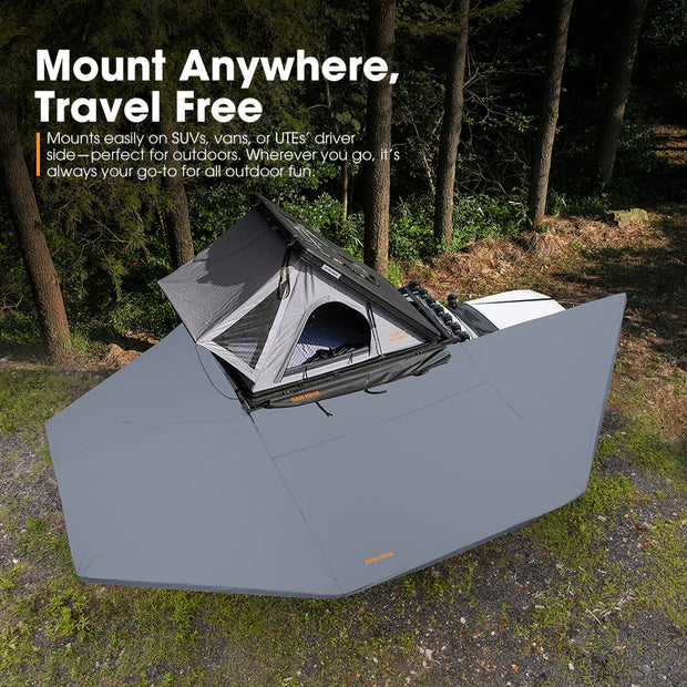 San Hima 270 Degree Awning Free Standing Car Camping With L Brackets Driver Side
