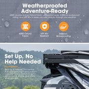 San Hima 270 Degree Awning Free Standing Car Camping With L Brackets Driver Side