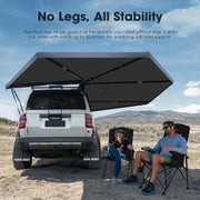 San Hima 270 Degree Awning Free Standing Car Camping With L Brackets Driver Side