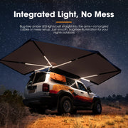 San Hima 270 Degree Awning Free Standing Car Camping With L Brackets Driver Side
