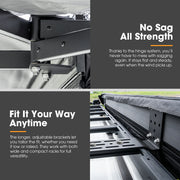 San Hima 270 Degree Awning Free Standing Car Camping With L Brackets Driver Side