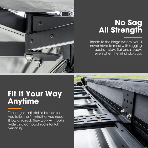 San Hima 270 Degree Awning Free Standing Car Camping With L Brackets Driver Side