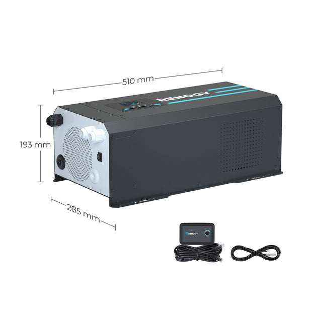 Renogy CORE 12V 3000W Pure Sine Wave Inverter Charger