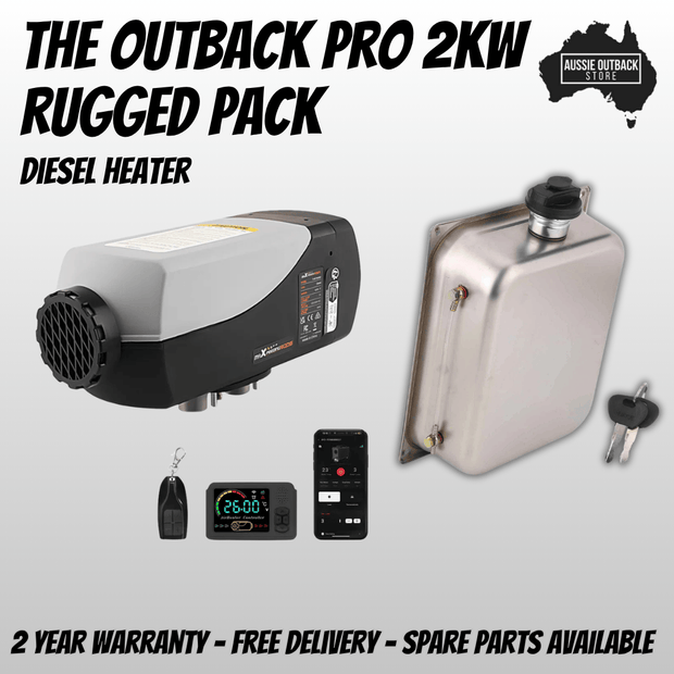Outback PRO 2KW Diesel Heater Rugged Pack – AussieOutbackStore