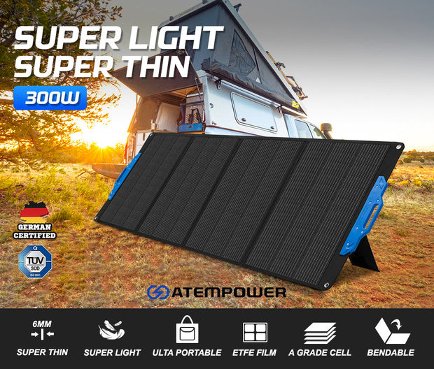 Atem Power 12V 300W Flexible Folding Solar Panel