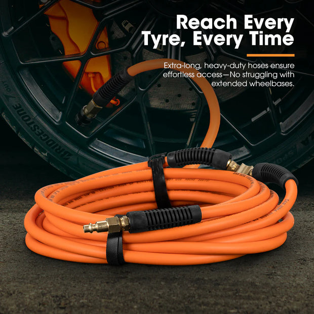 San Hima 4-Way Digital Tyre Inflator 250 PSI Car Air Compressor Tire Gauge Hose