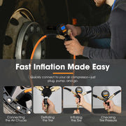 San Hima 4-Way Digital Tyre Inflator 250 PSI Car Air Compressor Tire Gauge Hose