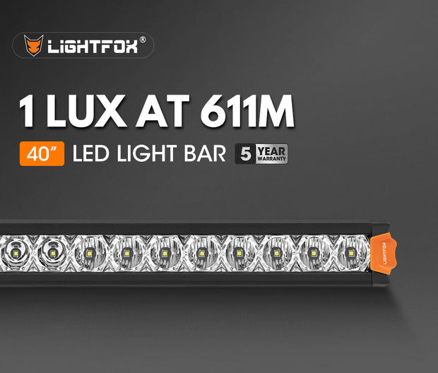 Lightfox Vega Series 40inch LED Light Bar 1 Lux @ 611M IP68 25,160 Lumens