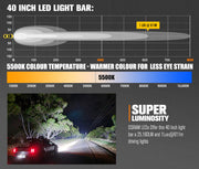 Lightfox Vega Series 40inch LED Light Bar 1 Lux @ 611M IP68 25,160 Lumens