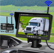 7" Car Wireless Rear View Monitor + 2x Reverse Camera