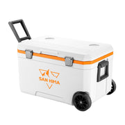 San Hima 75L Cooler Ice Box Portable Trolley For Camping Heat Retention