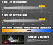 Lightfox 7"+9" Osram LED Driving Lights