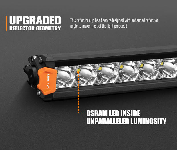 Lightfox Vega Series 8inch LED Light Bar 1 Lux @ 606m IP68 8,856 Lumens