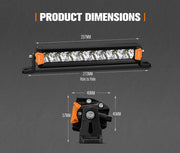 Lightfox Vega Series 8inch LED Light Bar 1 Lux @ 606m IP68 8,856 Lumens