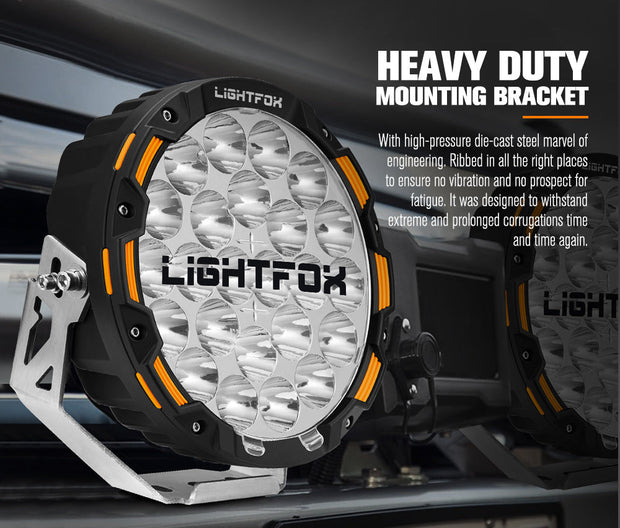 Lightfox 9inch LED Driving Light 1 Lux @1,150M IP68 20,200 lumen