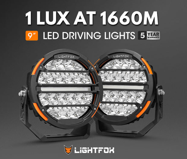 Lightfox Polaris 9inch 1Lux@1.66km IP68 14,708lumen