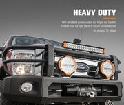 Lightfox 9 inch Osram LED Driving Lights + 20 inch Dual Row LED Light Bar + Wiring Kit