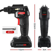 20V Cordless Air Compressor – 120PSI Portable Electric Inflator with LED Light