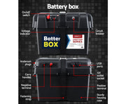 135Ah Deep Cycle Battery & FREE Battery Box 12V AGM Marine Sealed Power