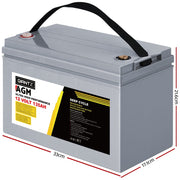 12V 135Ah AGM Deep Cycle Battery