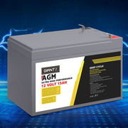 Giantz AGM Battery 12V 15Ah Deep Cycle