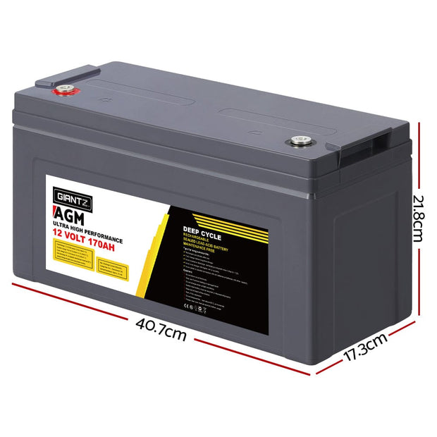 12V 170Ah AGM Deep Cycle Battery