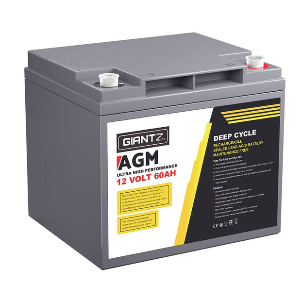 12V 60Ah AGM Deep Cycle Battery