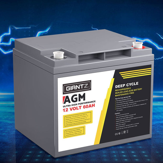 12V 60Ah AGM Deep Cycle Battery