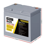 12V 75Ah AGM Deep Cycle Battery