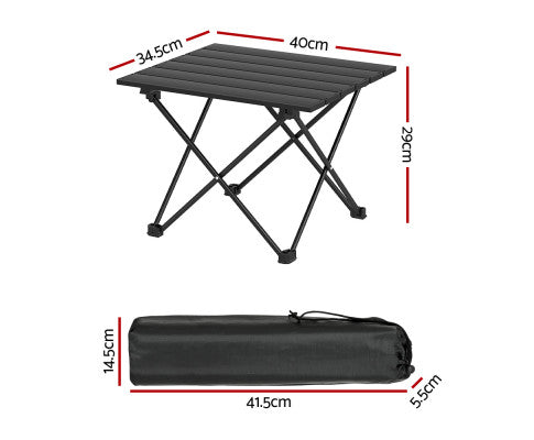 Weisshorn Folding Camping Table 40CM Roll Up