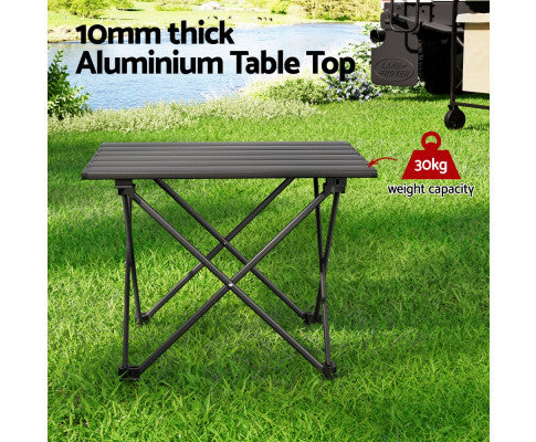 Weisshorn Folding Camping Table 40CM Roll Up