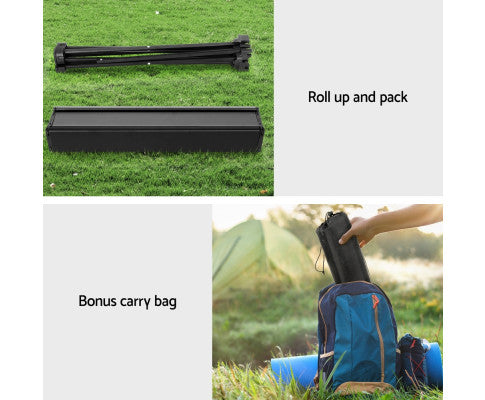 Weisshorn Folding Camping Table 40CM Roll Up