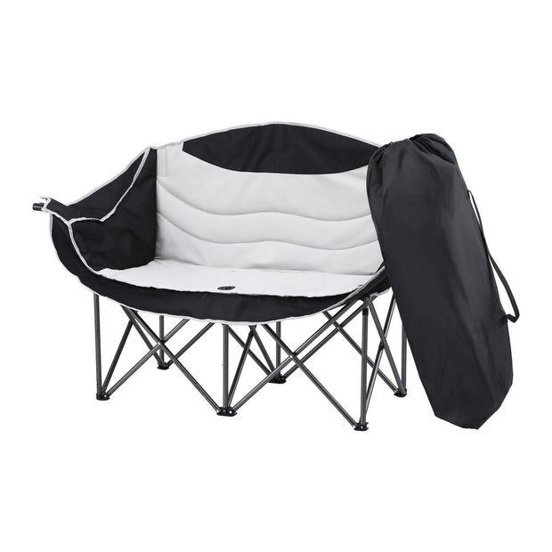 Camping Chair Double Folding Moon Chair Portable Seat 240KG